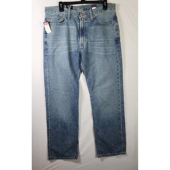 Cremieux 38 Jeans Mens 33x30 Denim Blue Relaxed Straight Leg NWT - Picture 1 of 9